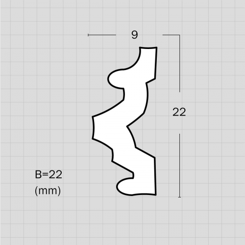 Architectural flexible molding for arches