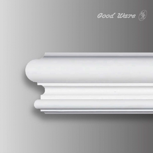 Contemporary white flexible corner molding