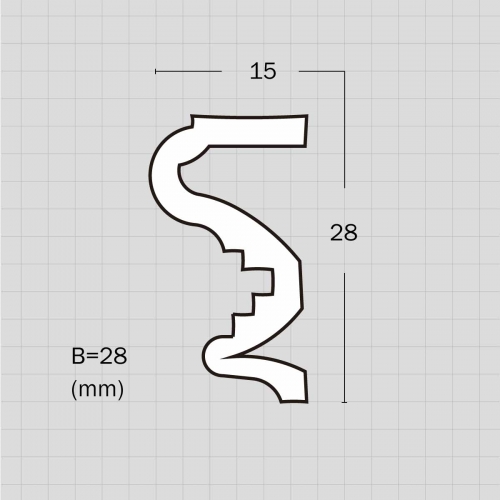 Flexible corner moulding for wall