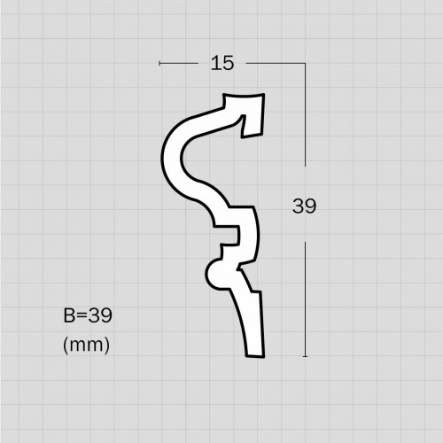 High flexible beading for stairs