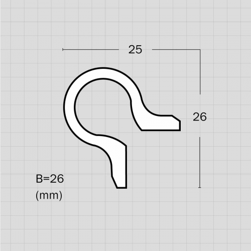 Architectural flexable hand railings for stairs