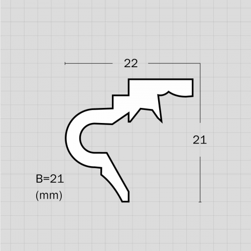 Flexible curved cornice mouldings