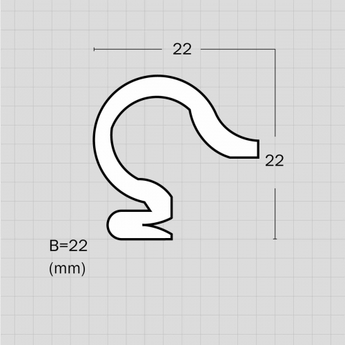 Flexable handrail curved architectural moulding