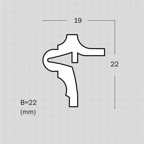 Decorative flexible curved trim molding