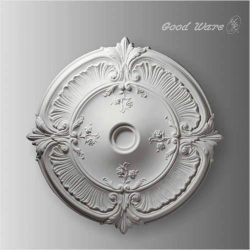 Polyurethane fleur de lis ceiling medallion
