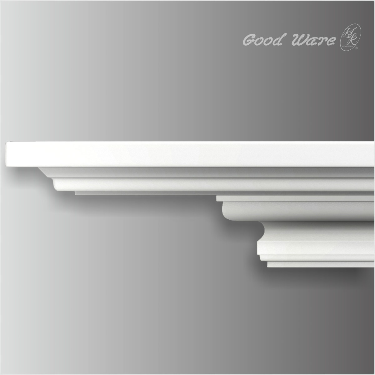 Polyurethane plain exterior crown molding