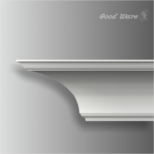Polyurethane plain crown molding in bathroom