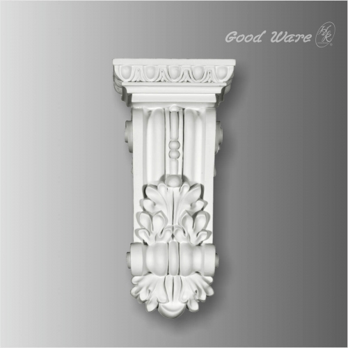 Polyurethane egg and dart baroque corbels