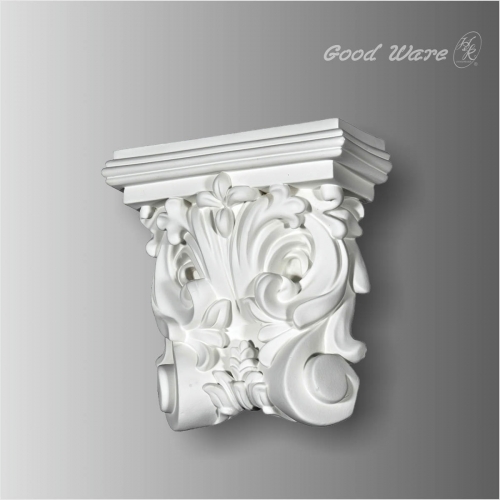 Polyurethane floral wall corbels and brackets