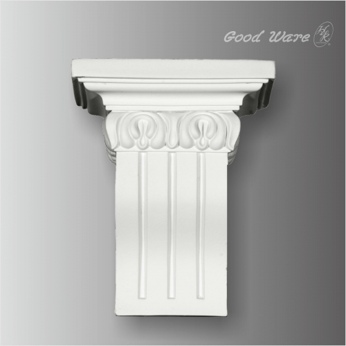 Polyurethane fluted decorative kitchen corbel