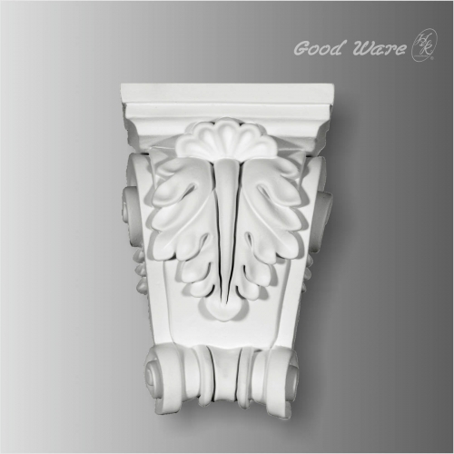 Polyurethane acanthus and shell wall corbels