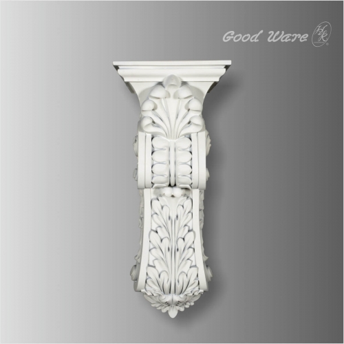 Polyurethane acanthus corbels for fireplace mantels