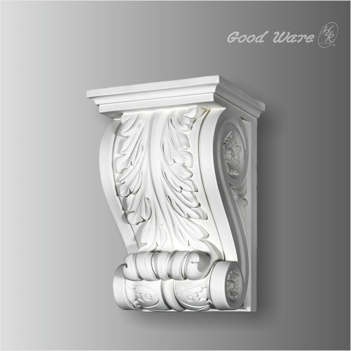 Polyurethane decorative brackets for countertops