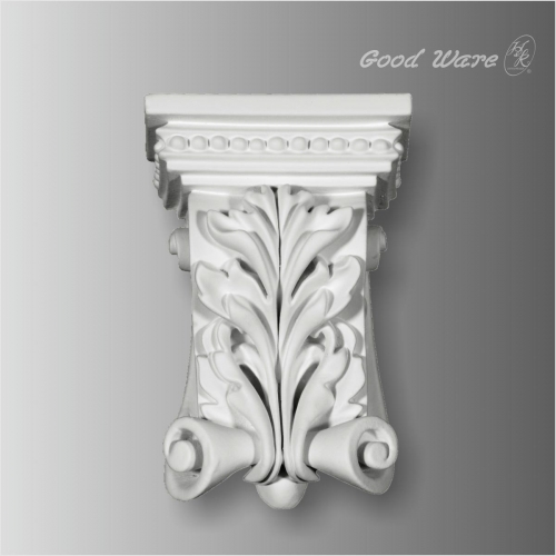 Polyurethane floral and bead vintage corbels