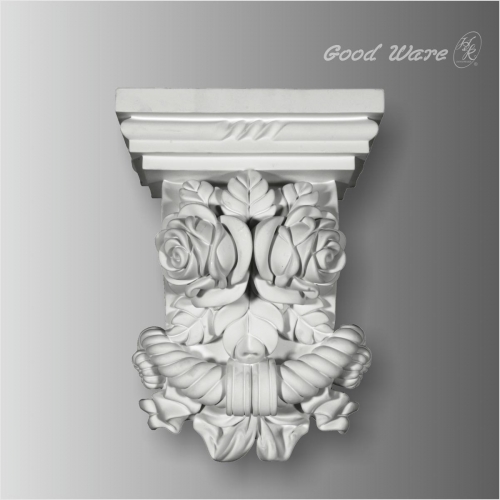 Polyurethane rose ornate corbels for sale