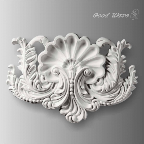 Polyurethane shell center with scroll leaf
