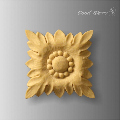 Polyurethane square faux wood applique wholesale