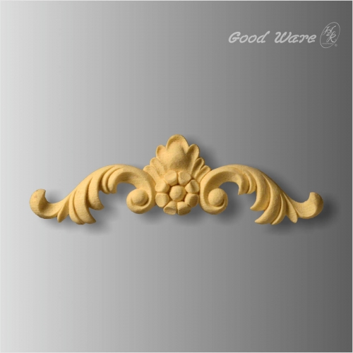 Faux wood architectural decor appliques