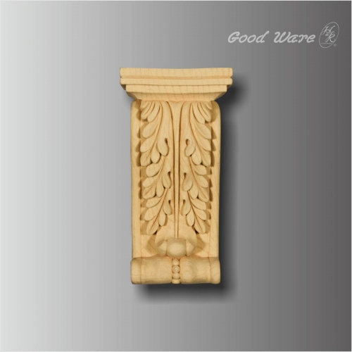 Decorative acanthus faux wood building corbels