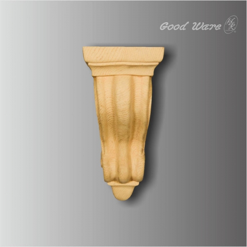 Polyurethane smooth faux wood corbels for mantels