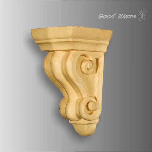 Polyurethane decorative smooth faux wood corbels