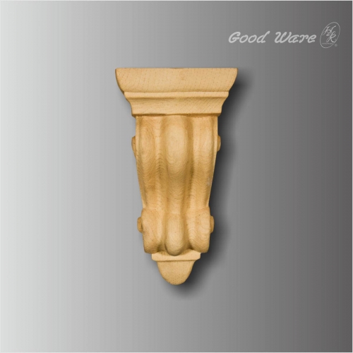 Polyurethane decorative smooth faux wood corbels