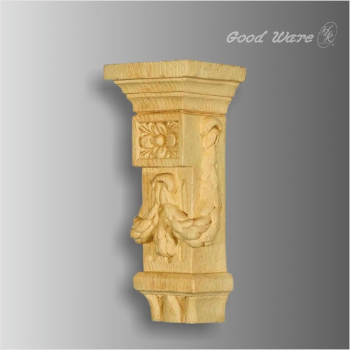 Polyurethane faux wood mantle corbels for sale