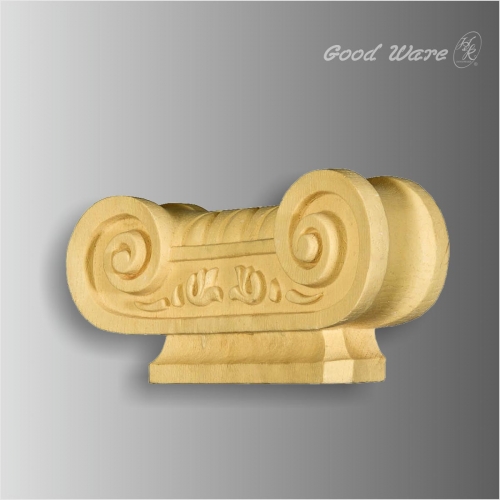 PU faux wood ionic decorative corbel shelves