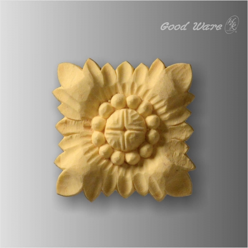 Polyurethane faux wood carved rosettes