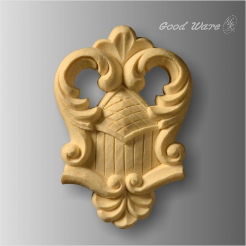 Polyurethane faux wood french applique