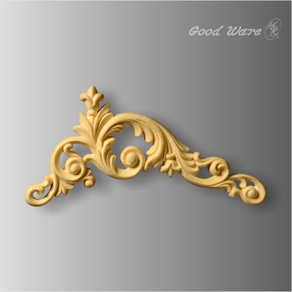 Polyurethane faux wood decorative appliques