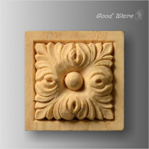 Square faux wood ornamental for furniture