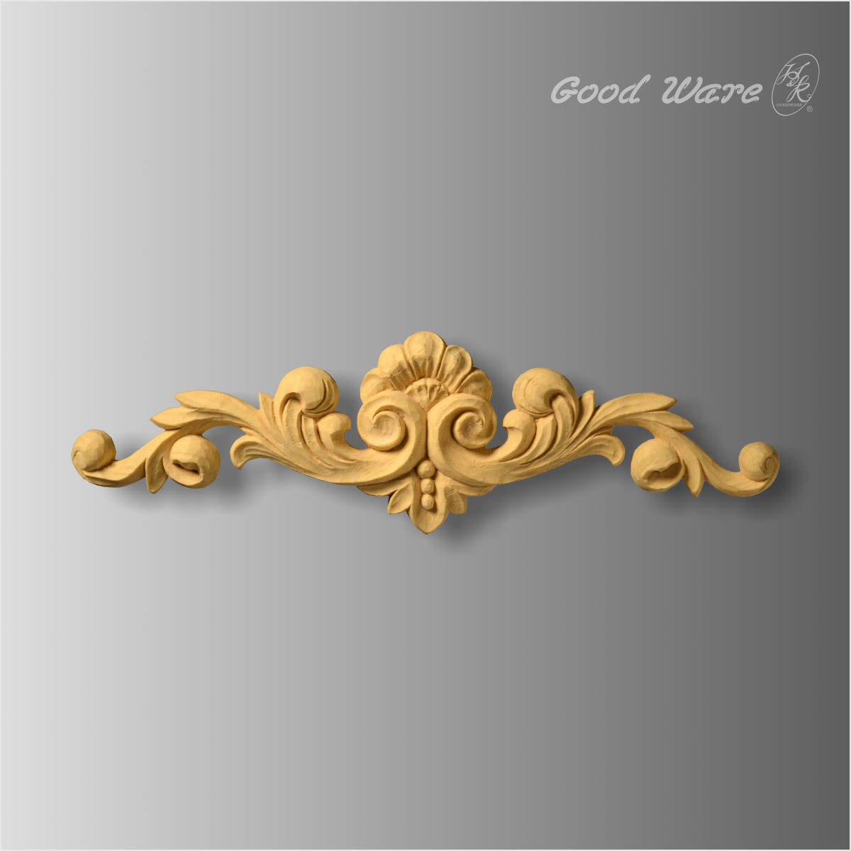 Polyurethane faux wood vintage applique