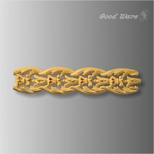 Polyurethane faux wood fireplace appliques