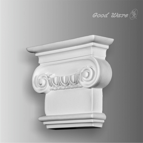 Polyurethane egg and dart ionic column capital