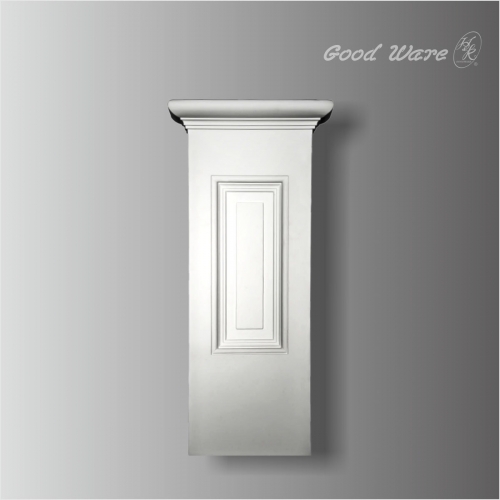Polyurethane architectural plinth for pilaster