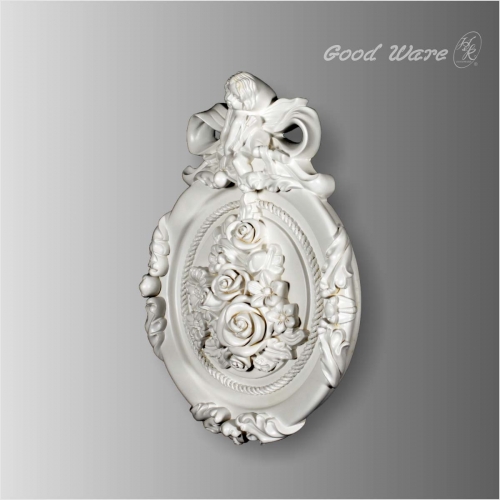 Polyurethane floral wall plaques for living room