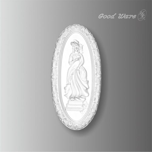 Polyurethane oblong engraved wall plaques