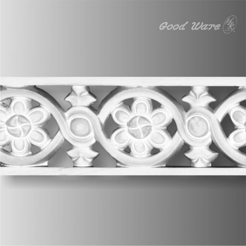 Polyurethane rose pierced trim and molding