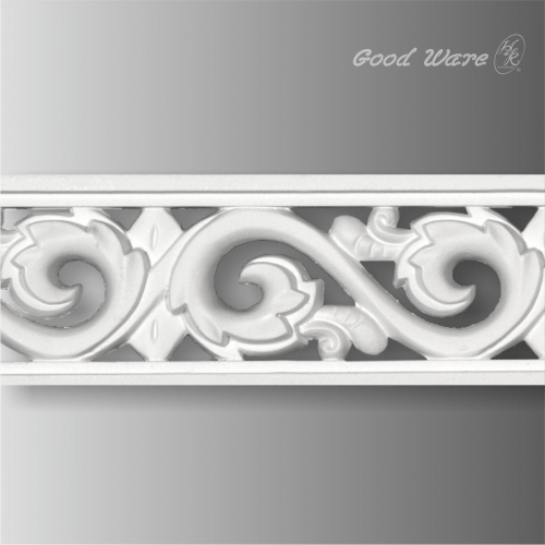 Decorative chair rail pierced moulding and trim