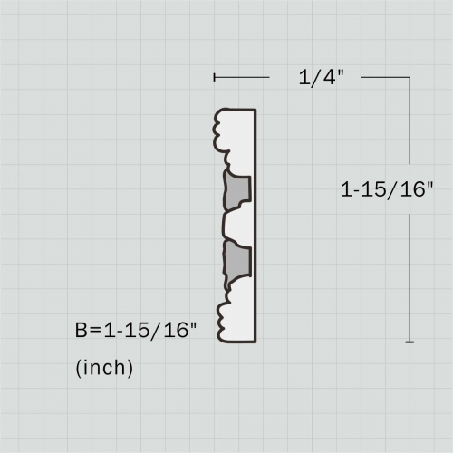 Polyurethane pierced decorative trim for cabinets