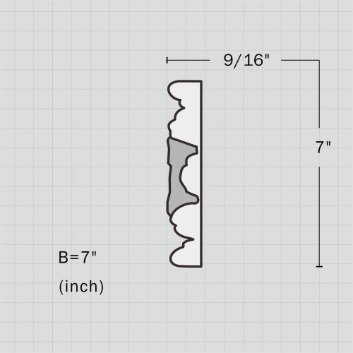 Grape design pierced wide trim molding