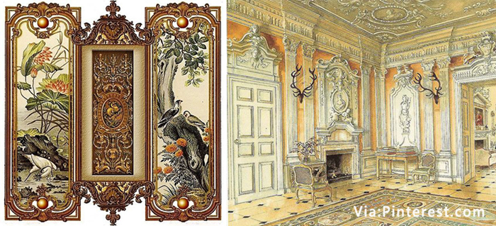 Gold mouldings