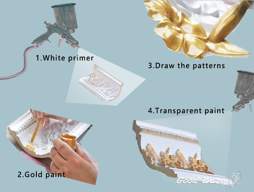 Gold mouldings